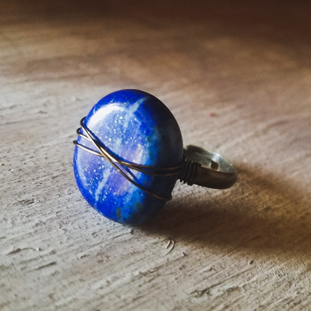 “Regal Renegade"- Blue Lapis Ring